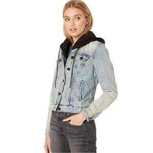 Blank NYC Hooded Jean Jacket, XS